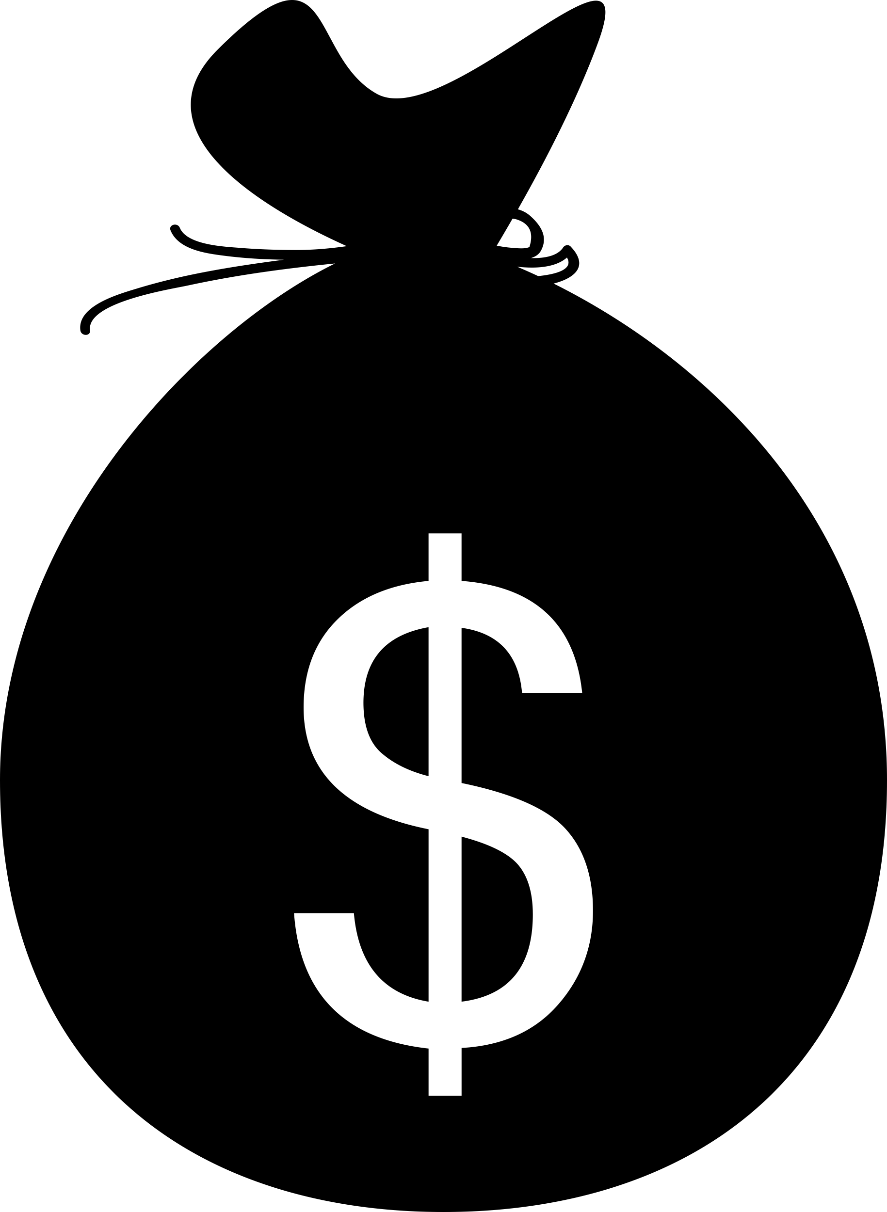 Dollars Money Bag Outline Svg File Free Vectors